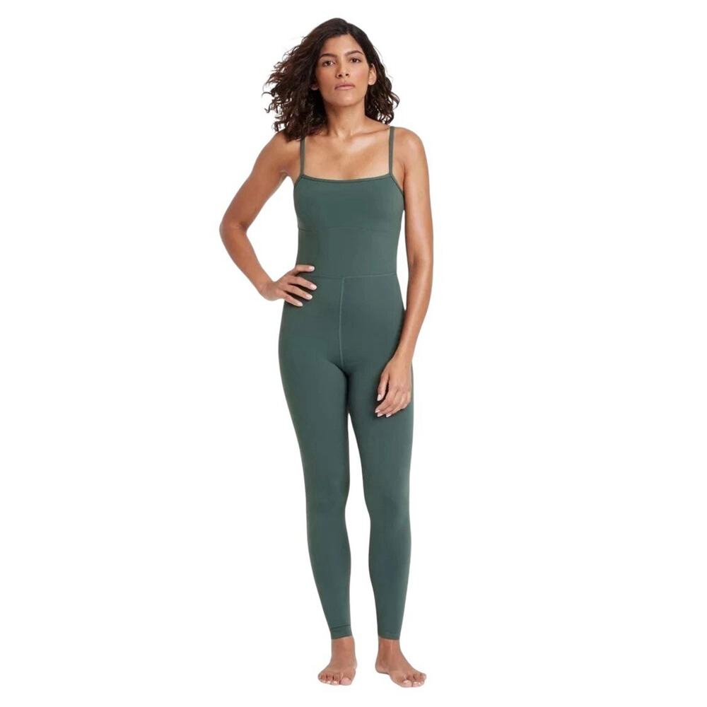Women's‎ Everyday Soft Active Bodysuit All In Motion Dark Green Size XS UPF 50+